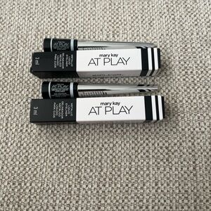 2 x‎ Mary Kay At Play Metallic Liquid Eyeliner Silver  NEW NIB